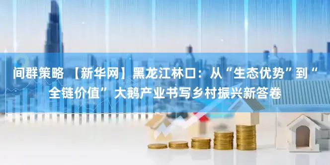 间群策略 【新华网】黑龙江林口：从“生态优势”到“全链价值” 大鹅产业书写乡村振兴新答卷