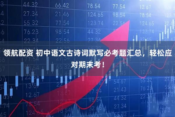 领航配资 初中语文古诗词默写必考题汇总，轻松应对期末考！